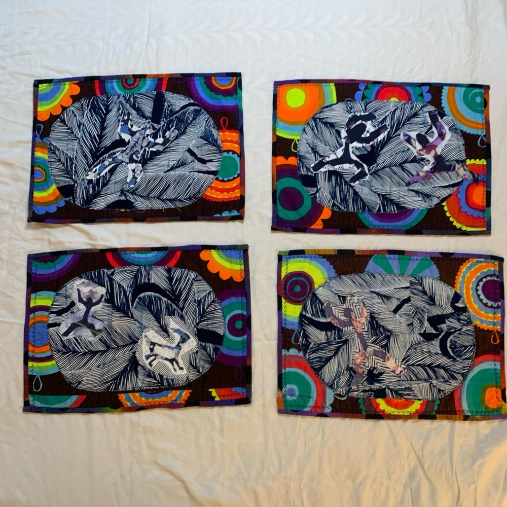 Colorful Abstract Placemats Set of 4